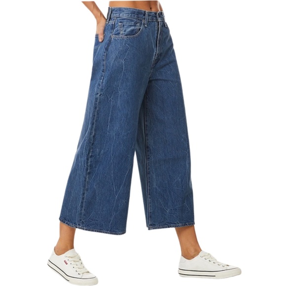 Levi's® Made & Crafted® Wide Barrel Women’s Jeans Sweetwater - Medium Stone Wash - Picture 5 of 16